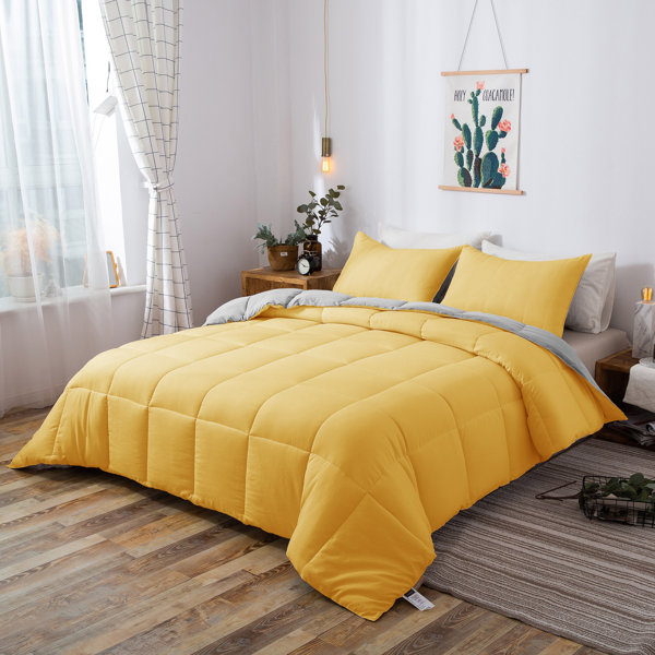 DOMDEC All Season Down Alternative Quilted Comforter SetReversible